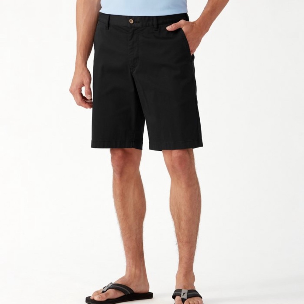 NWT Tommy Bahama Boracay 10-Inch Chino Shorts Black